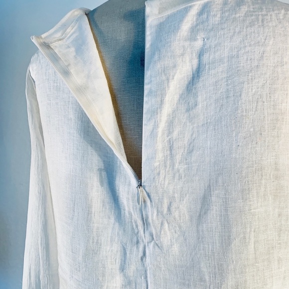 Viviana Uchitel linen/silk zip up top size 1 NWT - Picture 3 of 7